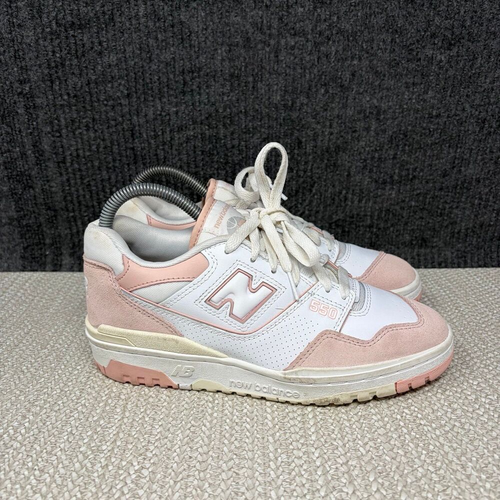 New Balance 550 Pink Sand White Athletic Shoes Women’s 7 BBW550CD